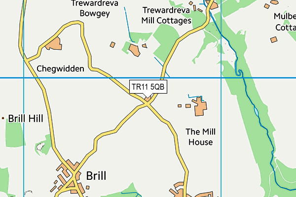 TR11 5QB map - OS VectorMap District (Ordnance Survey)