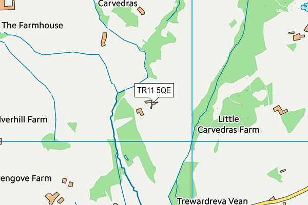 TR11 5QE map - OS VectorMap District (Ordnance Survey)