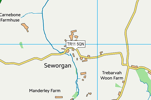 TR11 5QN map - OS VectorMap District (Ordnance Survey)