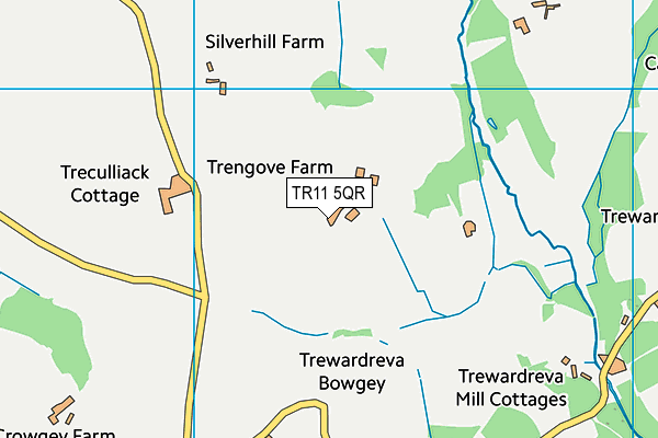 TR11 5QR map - OS VectorMap District (Ordnance Survey)