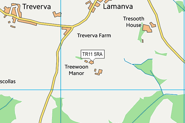 TR11 5RA map - OS VectorMap District (Ordnance Survey)