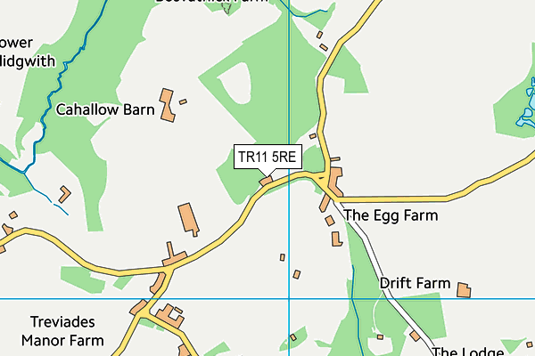 TR11 5RE map - OS VectorMap District (Ordnance Survey)