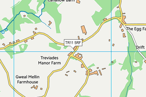 TR11 5RF map - OS VectorMap District (Ordnance Survey)