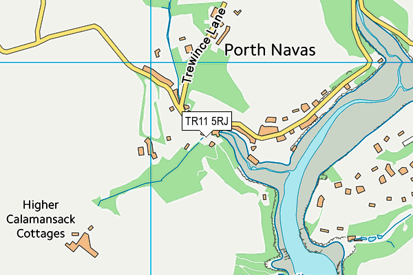 TR11 5RJ map - OS VectorMap District (Ordnance Survey)