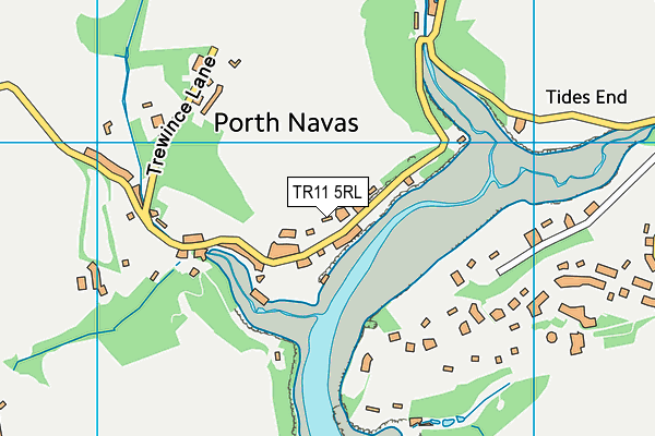 TR11 5RL map - OS VectorMap District (Ordnance Survey)