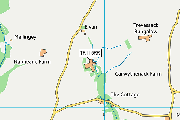 TR11 5RR map - OS VectorMap District (Ordnance Survey)