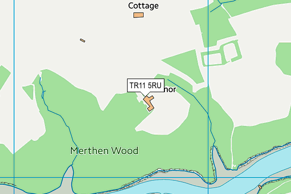 TR11 5RU map - OS VectorMap District (Ordnance Survey)