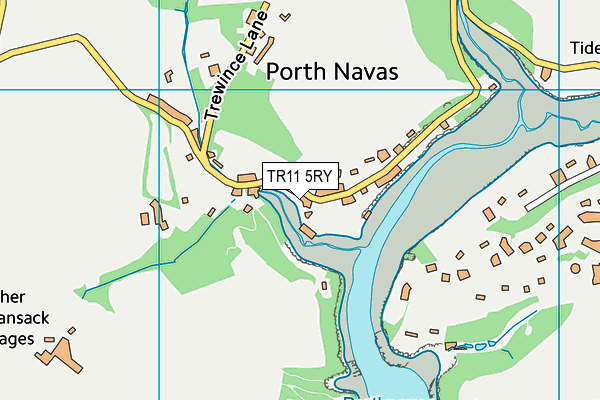 TR11 5RY map - OS VectorMap District (Ordnance Survey)
