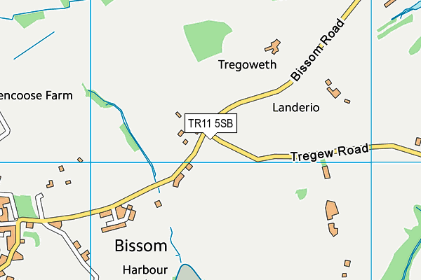 TR11 5SB map - OS VectorMap District (Ordnance Survey)