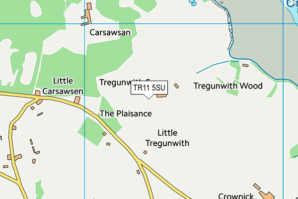 TR11 5SU map - OS VectorMap District (Ordnance Survey)