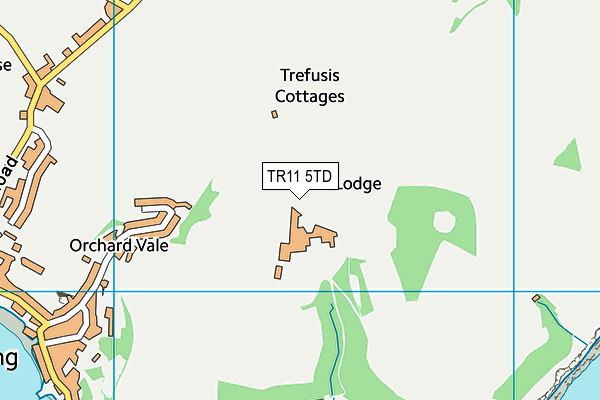 TR11 5TD map - OS VectorMap District (Ordnance Survey)