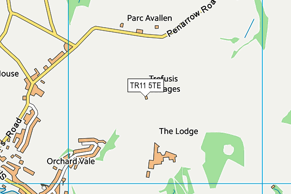 TR11 5TE map - OS VectorMap District (Ordnance Survey)