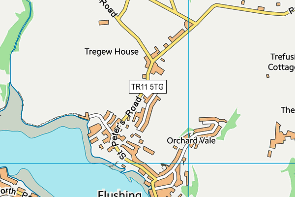 TR11 5TG map - OS VectorMap District (Ordnance Survey)