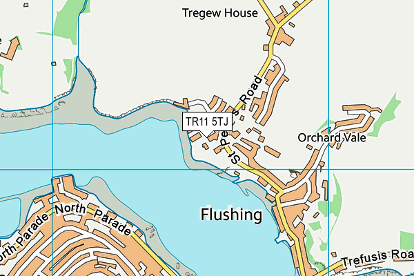 TR11 5TJ map - OS VectorMap District (Ordnance Survey)