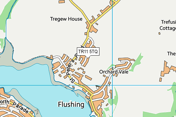 TR11 5TQ map - OS VectorMap District (Ordnance Survey)