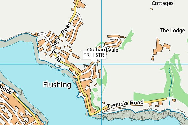 TR11 5TR map - OS VectorMap District (Ordnance Survey)