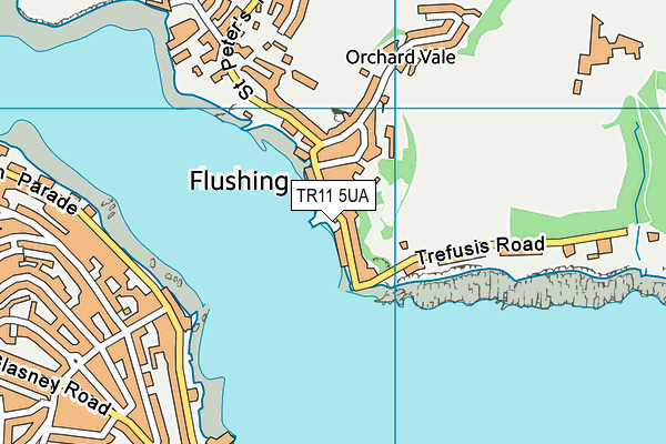 TR11 5UA map - OS VectorMap District (Ordnance Survey)