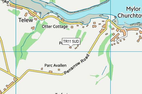 TR11 5UD map - OS VectorMap District (Ordnance Survey)