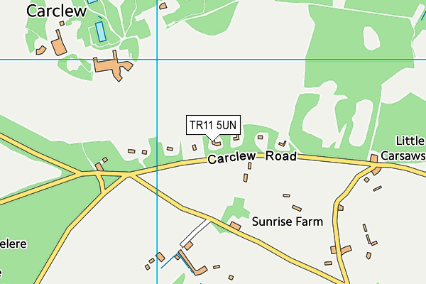 TR11 5UN map - OS VectorMap District (Ordnance Survey)