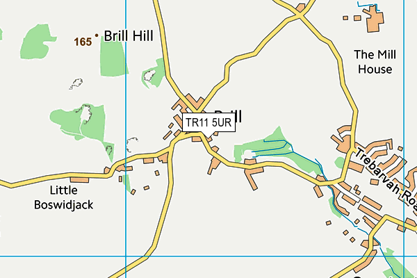 TR11 5UR map - OS VectorMap District (Ordnance Survey)