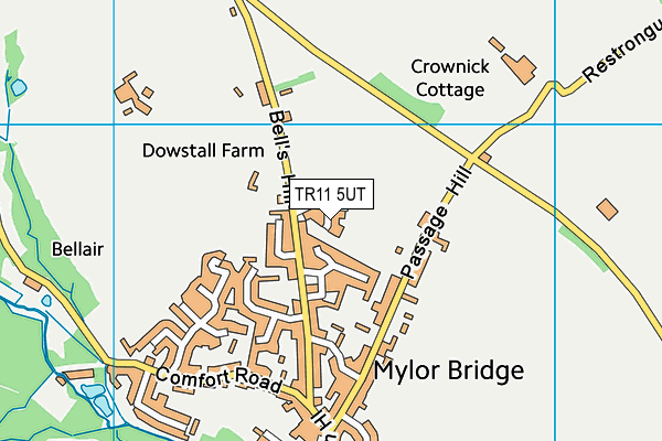 TR11 5UT map - OS VectorMap District (Ordnance Survey)