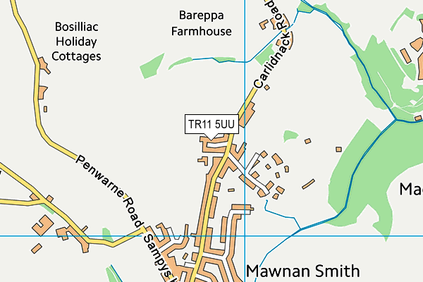 TR11 5UU map - OS VectorMap District (Ordnance Survey)