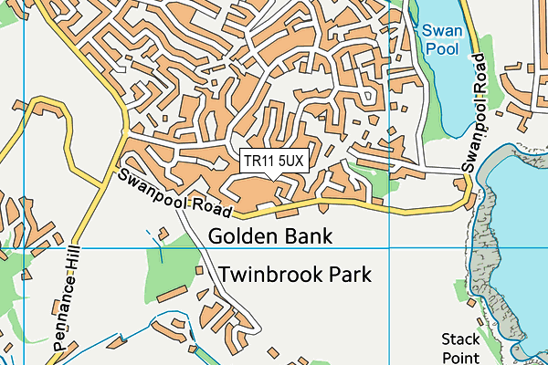 TR11 5UX map - OS VectorMap District (Ordnance Survey)