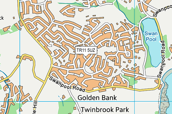 TR11 5UZ map - OS VectorMap District (Ordnance Survey)