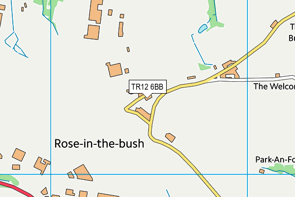 TR12 6BB map - OS VectorMap District (Ordnance Survey)