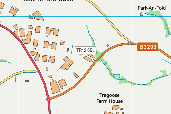 TR12 6BL map - OS VectorMap District (Ordnance Survey)