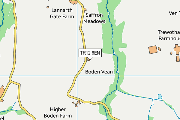 TR12 6EN map - OS VectorMap District (Ordnance Survey)