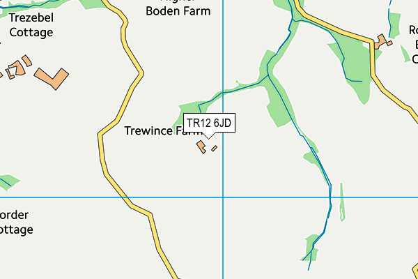 TR12 6JD map - OS VectorMap District (Ordnance Survey)