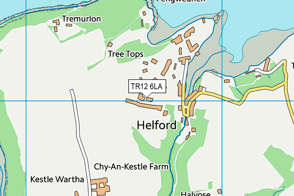 TR12 6LA map - OS VectorMap District (Ordnance Survey)