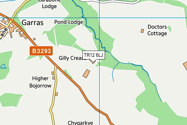 TR12 6LJ map - OS VectorMap District (Ordnance Survey)