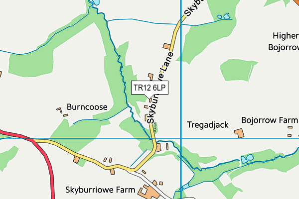 TR12 6LP map - OS VectorMap District (Ordnance Survey)