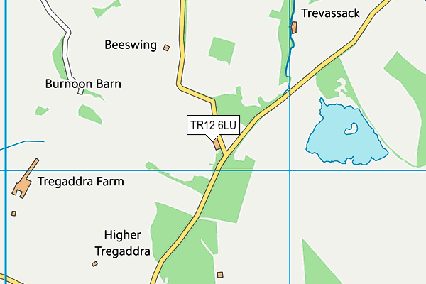 TR12 6LU map - OS VectorMap District (Ordnance Survey)