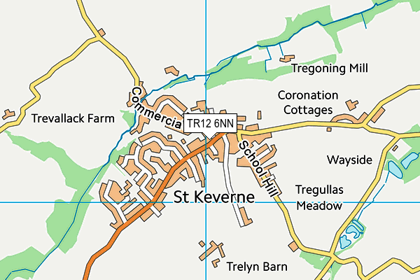 TR12 6NN map - OS VectorMap District (Ordnance Survey)