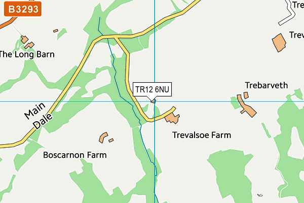 TR12 6NU map - OS VectorMap District (Ordnance Survey)