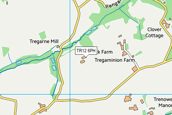 TR12 6PH map - OS VectorMap District (Ordnance Survey)