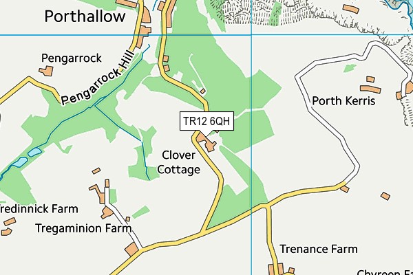 TR12 6QH map - OS VectorMap District (Ordnance Survey)