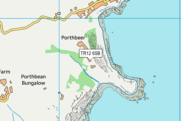 TR12 6SB map - OS VectorMap District (Ordnance Survey)