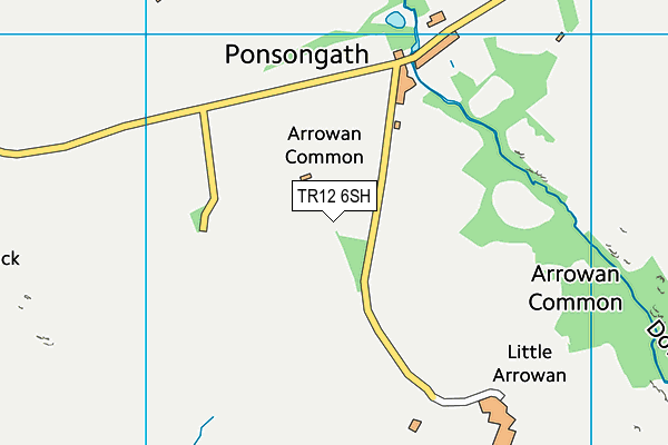 TR12 6SH map - OS VectorMap District (Ordnance Survey)