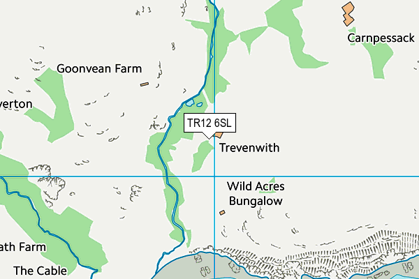 TR12 6SL map - OS VectorMap District (Ordnance Survey)