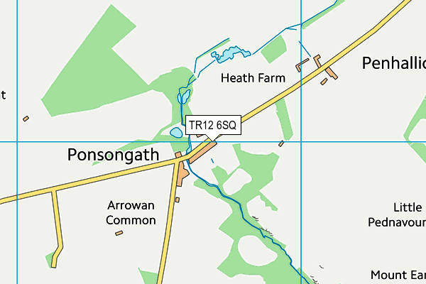 TR12 6SQ map - OS VectorMap District (Ordnance Survey)