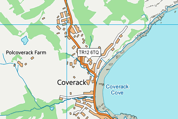 TR12 6TQ map - OS VectorMap District (Ordnance Survey)