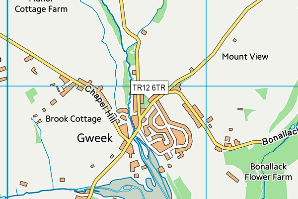 TR12 6TR map - OS VectorMap District (Ordnance Survey)