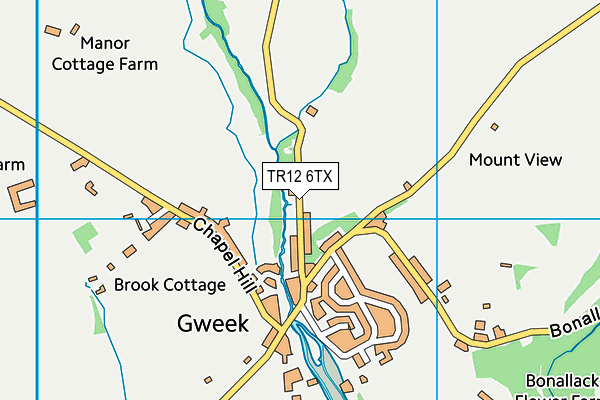 TR12 6TX map - OS VectorMap District (Ordnance Survey)