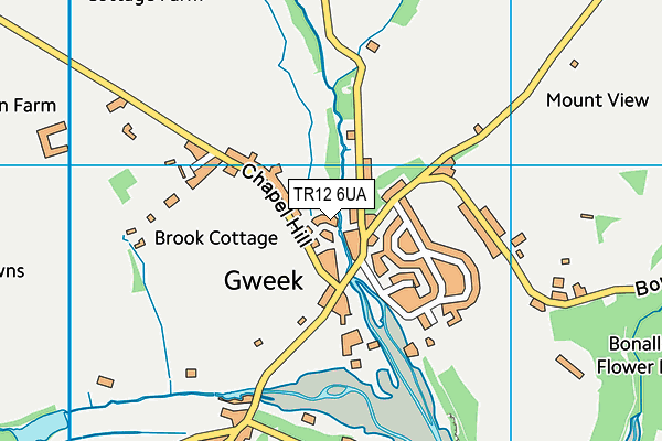 TR12 6UA map - OS VectorMap District (Ordnance Survey)