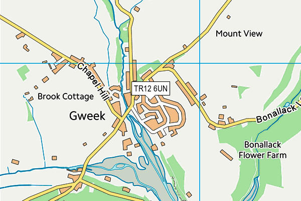 TR12 6UN map - OS VectorMap District (Ordnance Survey)