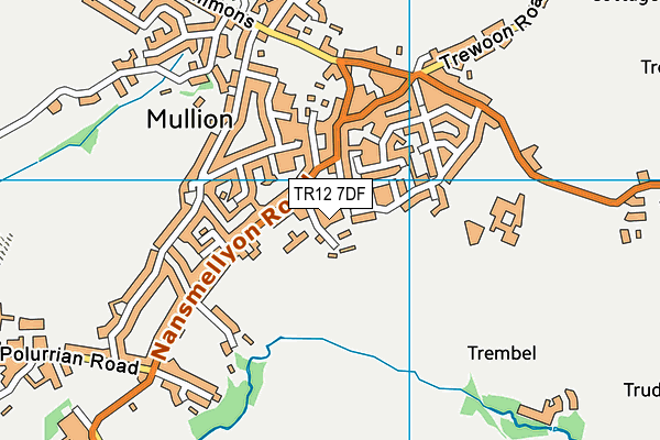 Mullion Community Primary School map (TR12 7DF) - OS VectorMap District (Ordnance Survey)
